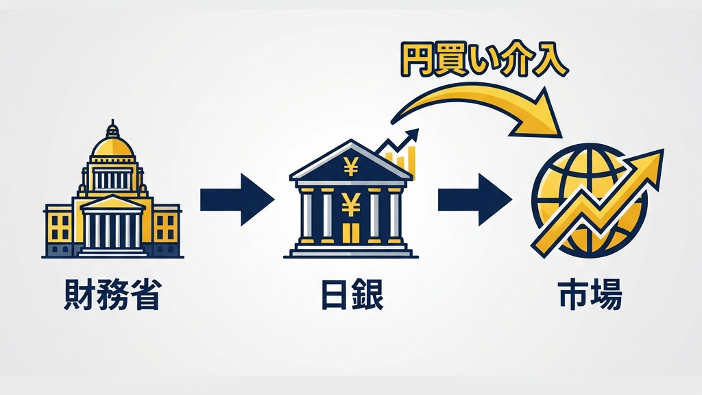 為替介入の仕組み図解