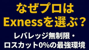 なぜプロはExnessを選ぶのか レバレッジ無制限ロスカット0%の最強環境
