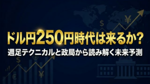 ドル円250円時代は来るか 週足テクニカルと政局から読み解く未来予測