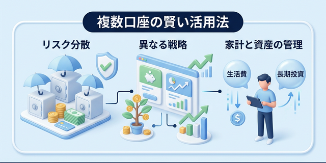 複数口座の賢い活用法の図解