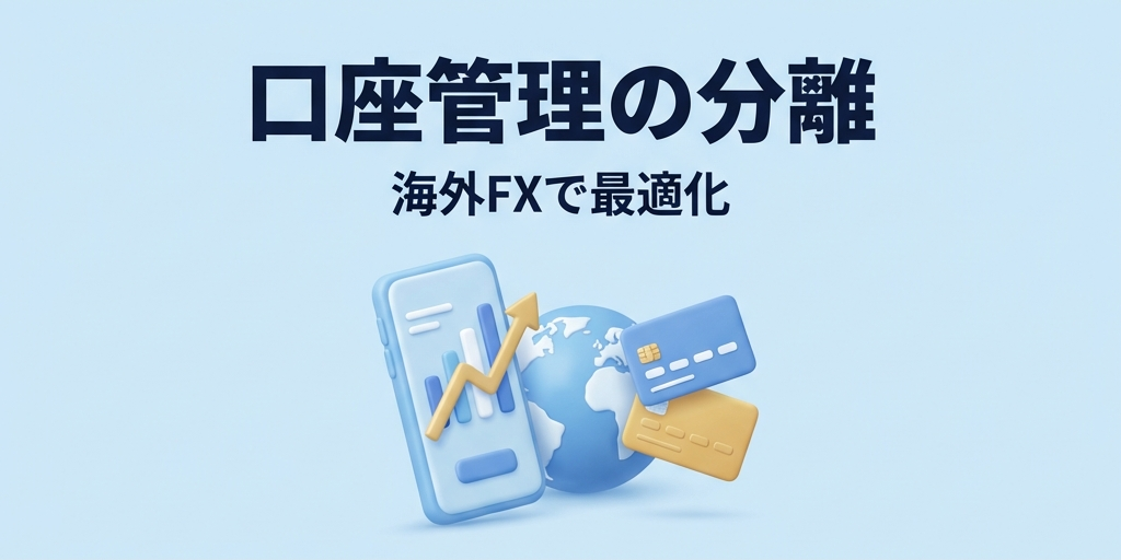 海外FXで口座管理を分離するメリットの解説