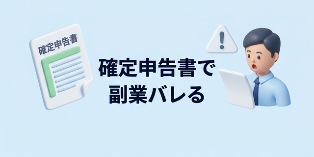 確定申告書で副業が会社にバレる仕組みの説明