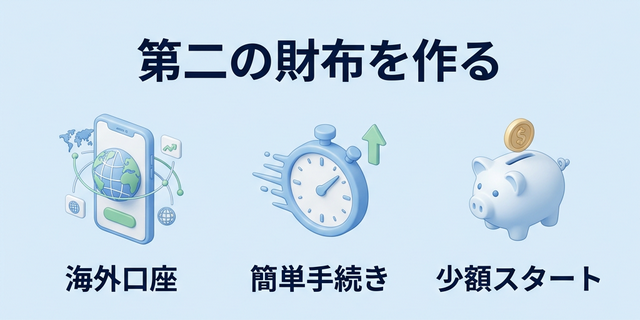 第二の財布を作る（海外口座・簡単手続き・少額スタート）