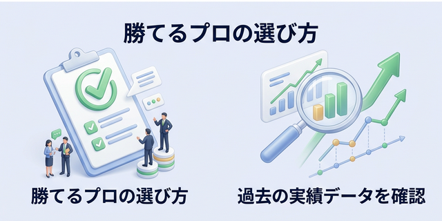 4. 勝てるプロ（プロバイダー）の選び方と、過去の実績データを見るポイント