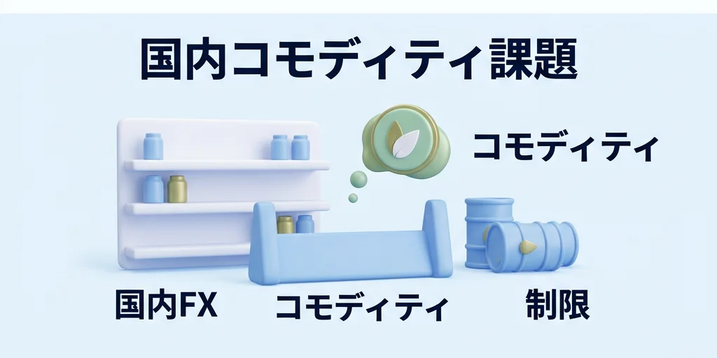 2. 国内FX業者がコモディティを扱えない・扱いにくい3つの理由