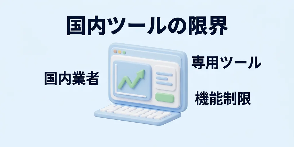 1. 「このインジケーター、なんで入れられないんだ」——国内業者ツールの構造的限界