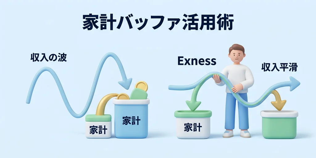 4. 「収入が多い月に少し入金→少ない月は出金」Exnessを家計バッファとして使う現実的な運用例