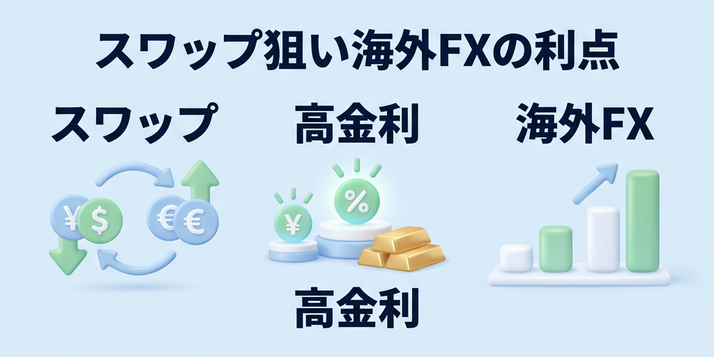 4. 高金利通貨のスワップ狙いに海外FXが有利な理由