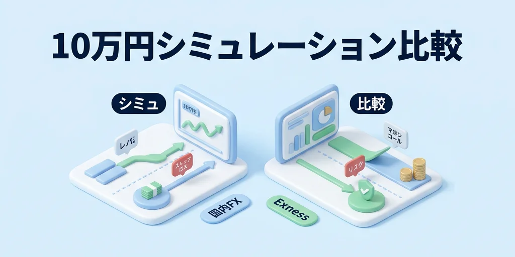 4. 同じ10万円でシミュレーション比較
