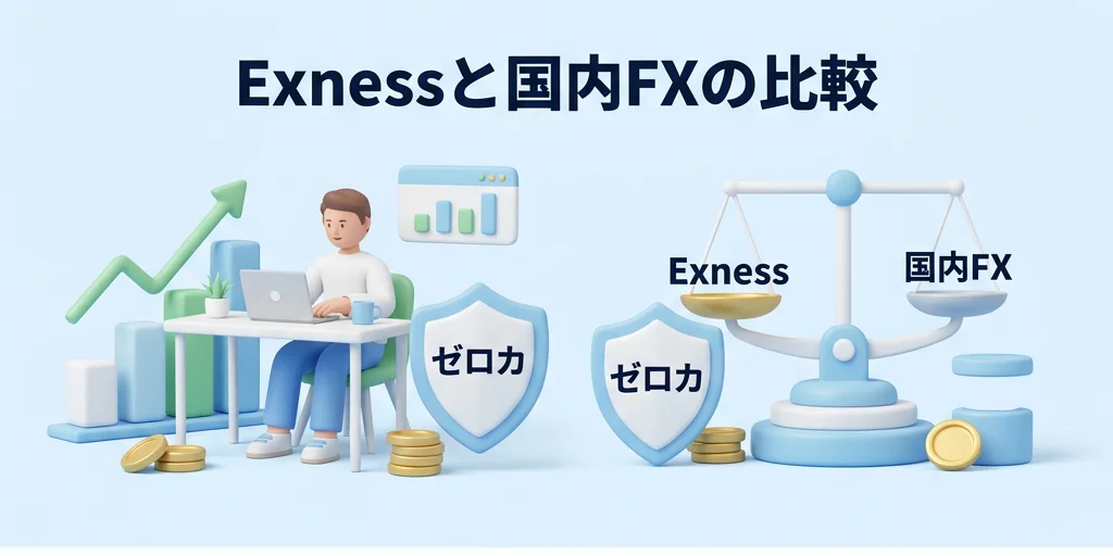 3. Exness vs 国内FX：フリーランス目線で比べた5つの条件