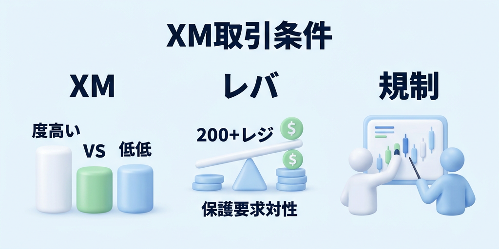 3. XMで同じ通貨ペアを取引したときの条件比較
