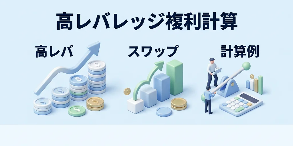3. 高レバレッジ×スワップ複利の計算例（10万円から始める場合）