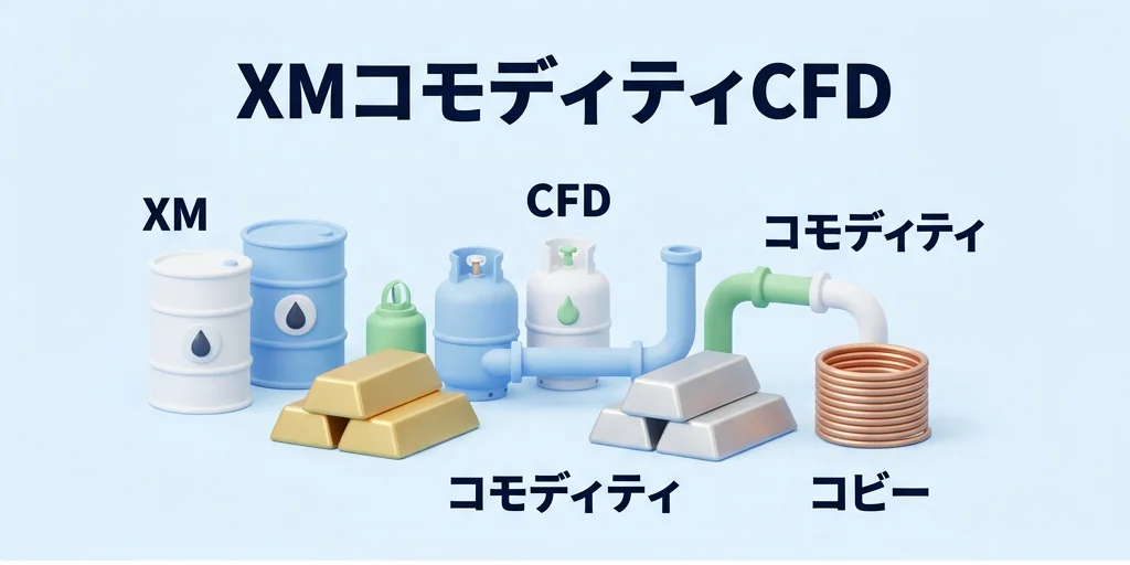 3. XMで扱えるコモディティCFD一覧と取引条件