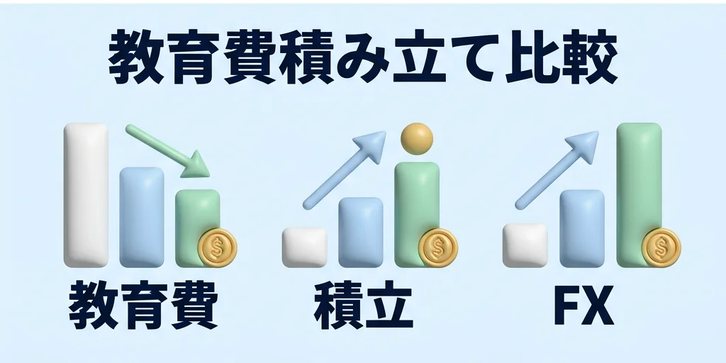 6. 教育費1,000万円を18年で積み上げるためのシミュレーション（月3万円の積立 vs 月1万円のFX副収入）
