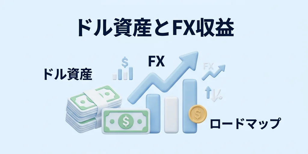 5. ドル建て資産を積みながらFXで収益を狙う——月1〜3万円の現実的なロードマップ