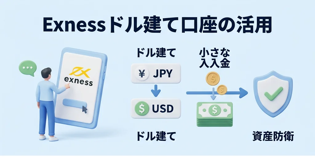 5. Exnessのドル建て口座で資産防衛する具体的なやり方