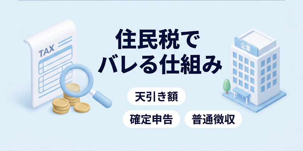 2. バレるルート1：住民税の天引き額でバレる仕組み